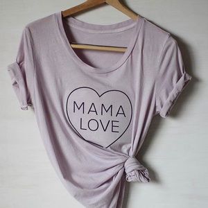 “Mama Love” Ford and Wyatt T-shirt in lavender